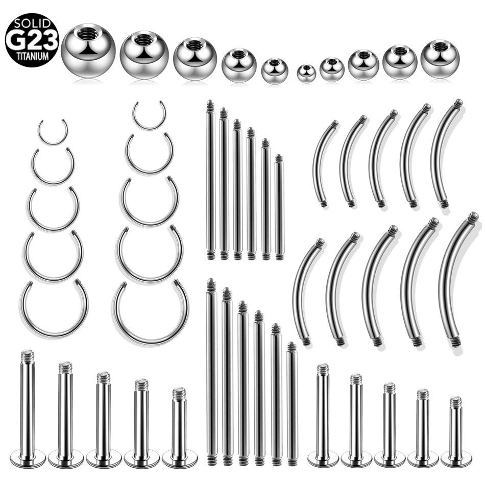 Body Jewelry Replacement Ball - 10 ชิ้น/ล็อตไทเทเนียมด้าย Barbell อุปกรณ์เสริม Ball Piercing