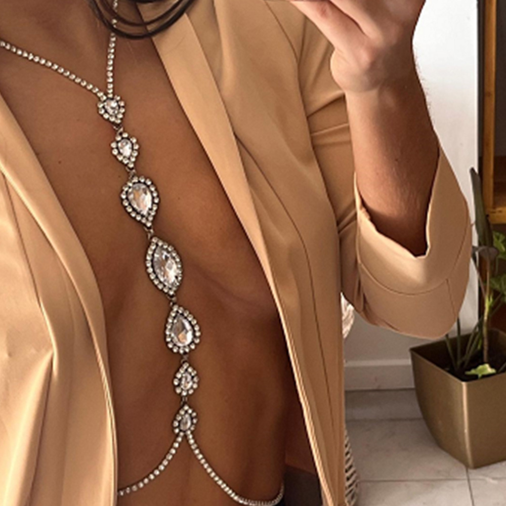 สร้อยคอแฟชั่นเซ็กซี่หยดน้ำโซ่ค - Body Jewelry Necklace บทวิจารณ์และราคา