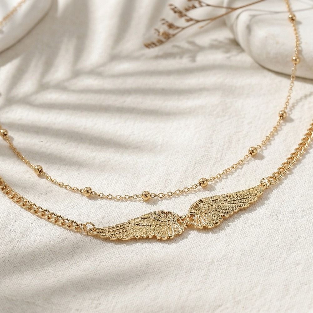 สร้อยคอรูปปีกสองชั้น ดีไซน์หรู - Body Jewelry For You บทวิจารณ์และราคา