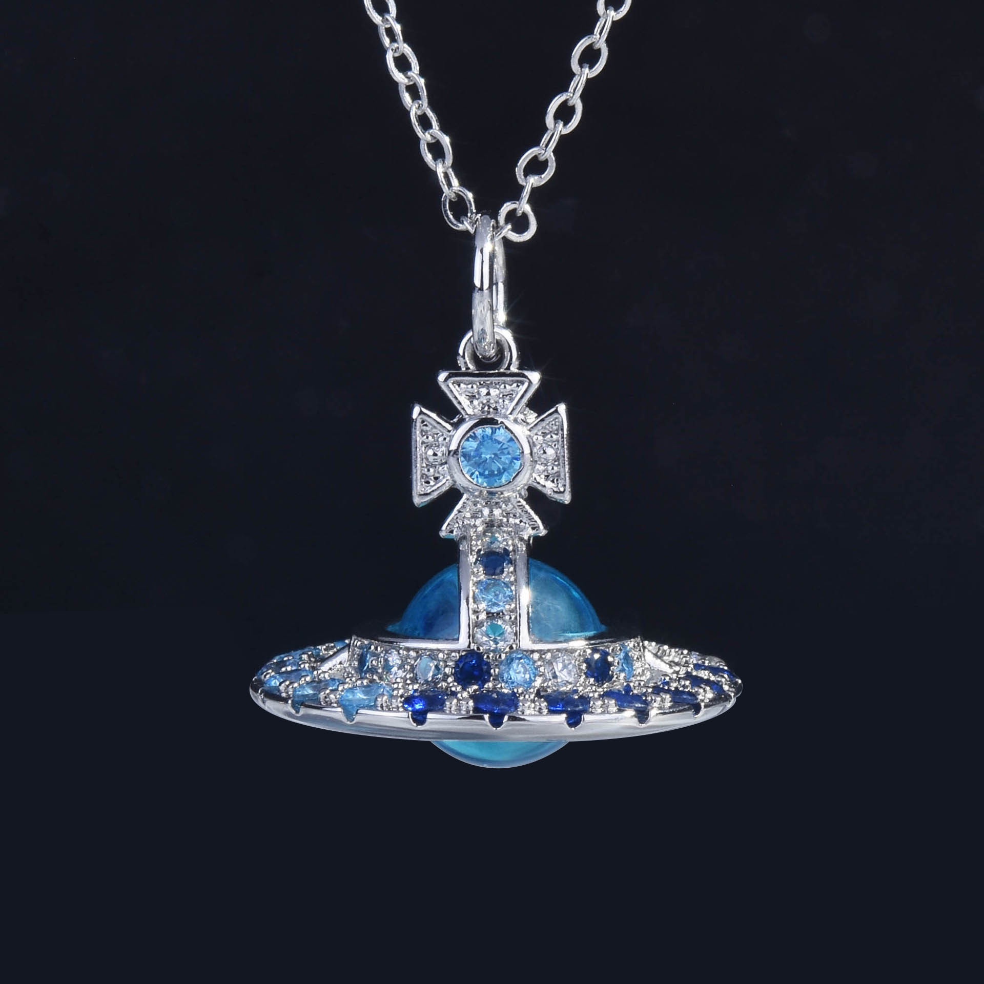 สร้อยคอรูปดาวเคราะห์สุดเก๋ ดีไ - Body Jewelry Necklace บทวิจารณ์และราคา
