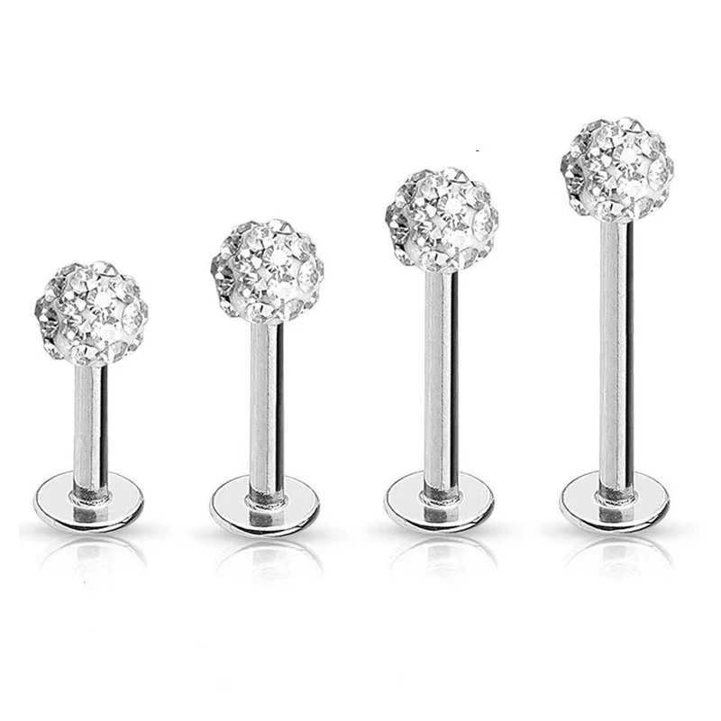 4 ชิ้น 16G เหล็กกล้าทางการแพทย - Body Jewelry Surgical Steel บทวิจารณ์และราคา