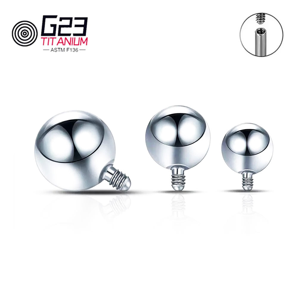 ขายส่ง 10/50pcs ไทเทเนียม 14G  - Body Jewelry Replacement Ball บทวิจารณ์และราคา