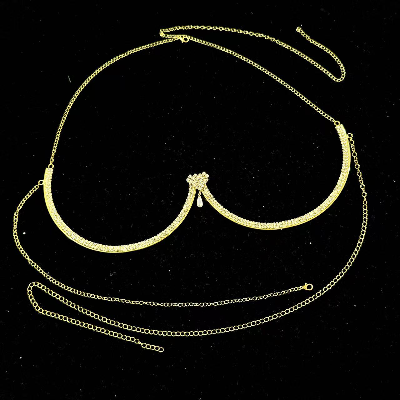 สร้อยคอประดับไข่มุกรูปหัวใจสำห - Body Jewelry Necklace บทวิจารณ์และราคา
