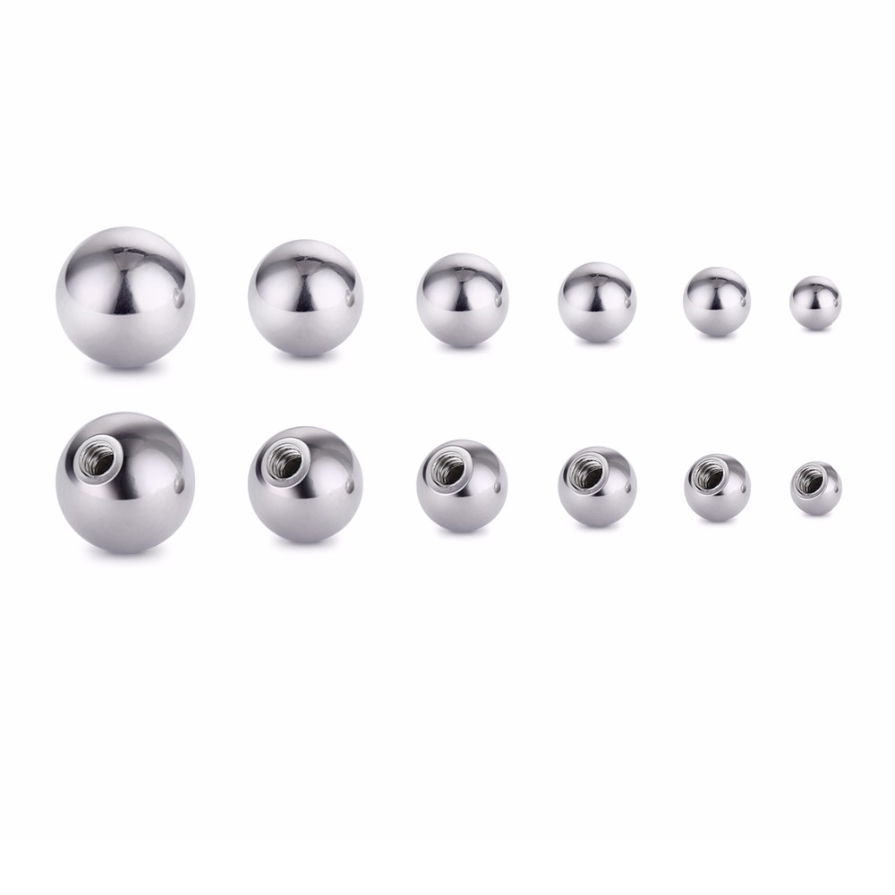 20 ชิ้นสแตนเลสสตีลรอบลูก Barbe - Body Jewelry Replacement Ball บทวิจารณ์และราคา