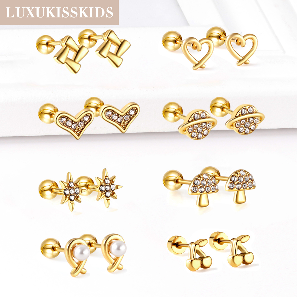 LUXUKISSKIDS ต่างหูสตั๊ดรูปดาว - Body Jewelry Surgical Steel บทวิจารณ์และราคา